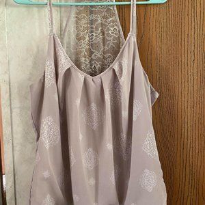 Dressy Lace Back Tank